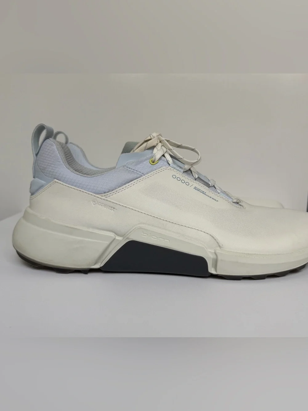 ECCO BIOM H4 Golf Shoes Mens 46 US 12-12.5 Gore-Tex White Blue Performance